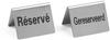 Hendi Tafelstandaard Gereserveerd Reserve rvs 52x40 mm | 663691