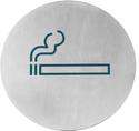Hendi Deurschild rvs Roken = groen 160 mm | 663820
