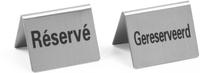 Tafelstandaard Gereserveerd - 4 St. - HENDI - Réservé - 4 St. - 50x35x(H)40mm - 663936