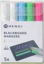 Hendi Krijtstift roze grn blw 2x wit breedte 5 mm schuine punt |664216