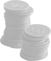 Hendi Consumptiemunten | wit | 100 stuks | 665152