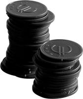 Hendi Consumptiemunten | zwart | 100 stuks | 665169