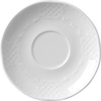 Hendi Schotel 130x20 mm | Flora voor espressokop wit porselein |787120