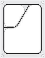 Traysealer Matrix, Tweedelige Colt Container Colt 227x178 mm - Hendi 805640