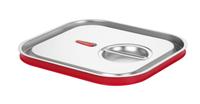 Deksel voor GN Containers met Siliconenrand - HENDI - Kitchen Line - GN 2/3 - 354x325mm - 807613