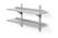 Dubbel verstelbare wandplank, met twee stalen beugels - 1200x300x(H)600mm - Hendi 811733 3