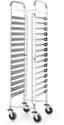 HENDI 813270 Afruimwagen15x, , Kitchen Line, GN 1/1, Zilver, 380x550x(H)1705mm