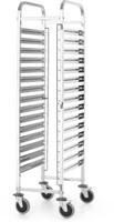 HENDI 813270 Afruimwagen15x, , Kitchen Line, GN 1/1, Zilver, 380x550x(H)1705mm
