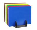 Set van 6 HACCPsnijplanken met Rek - HENDI - 6 St. - 450x300x(H)10mm - 825686