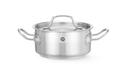 Kookpan Laag - met Deksel - HENDI - Profi Line - 1,5 Liter - Diameter 16 cm - Hoogte 7,5 cm - 830000