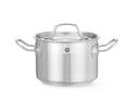 Kookpan Middel - met Deksel - HENDI - Profi Line - 2L - Diameter 16 cm - Hoogte 11 cm - 831007