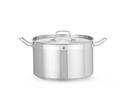 Kookpan Middel - met Deksel - HENDI - Profi Line - 15L - Diameter 32 cm - Hoogte 19 cm - 831601