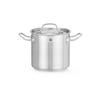 Kookpan Hoog - met Deksel - HENDI - Profi Line - 3L - Diameter 16 cm - Hoogte 15 cm - 832004
