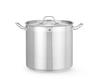 Kookpan Hoog - met Deksel - HENDI - Profi Line - 16L - Diameter 28 cm - Hoogte 26 cm - 832509