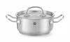 Kookpan Laag - met Deksel - HENDI - Kitchen Line - 1,5 Liter - Diameter 16 cm - Hoogte 7,5 cm - 836002