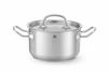 Kookpan Middel - met Deksel - HENDI - Kitchen Line - 1,9 Liter - Diameter 16 cm - Hoogte 9,5 cm - 836101