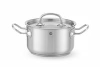Kookpan Middel - met Deksel - HENDI - Kitchen Line - 9,5 Liter - Diameter 28 cm - Hoogte 15,5 cm - 836408