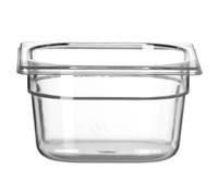 Hendi Gastronormbak 1/6 | 100 mm hoog | polycarbonaat transparant | 861721