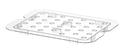 Hendi Gastronormrooster 1/2 polycarbonaat transparant |868546