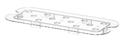 Hendi Gastronormrooster 1/3 polycarbonaat transparant |868553