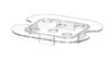 Hendi Gastronormrooster 1/6 polycarbonaat transparant |868577