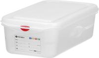 HENDI 873229 Container GN 1/3 polypropyleen, , GN 1/3, 2,5 Liter, Transparant, 325x176x(H)65mm