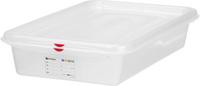 HENDI 873311 GN container 2/3 polypropyleen, , GN 2/3, 13,5 Liter, Transparant, 354x325x(H)150mm