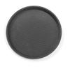 Hendi Dienblad zwart rond 280 mm antislip PP |878125
