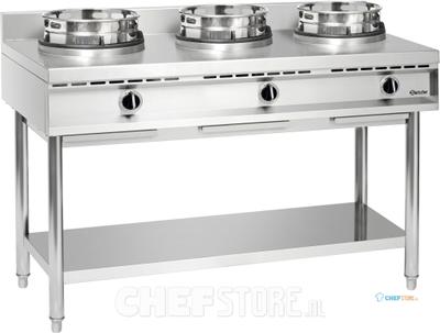Bartscher Wokkookplaat 3 Branders - 1053103 1