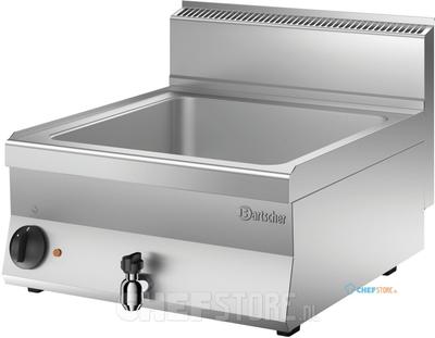 Bain Marie, Elektrisch, Tafelmodel, Aftapkraan, 1x 1/1 + 2x 1/4 GN, Bartscher 115112 1