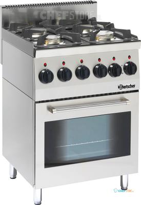 Bartscher Gasfornuis 600 B600 4 Pits EO - 1315563 1