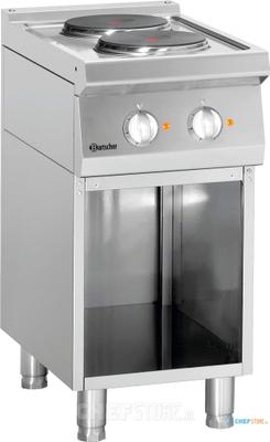 Bartscher El. Fornuis 700 B400 2 Pits OO - 286102 1