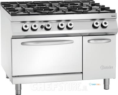 Bartscher Gasfornuis 6 Branders GO GN 2/1 NS - 2952291 1