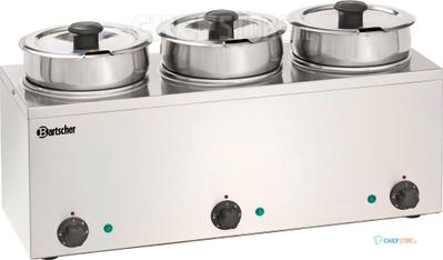 Bain Marie Hotpot, Elektrisch, 2x 3,5 liter, Bartscher 607035 1