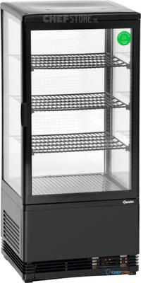 Bartscher Mini Koelvitrine 78L Zwart - 700277G 1