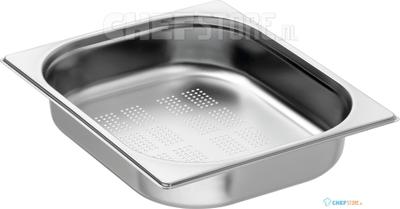 GN-bak | 1/2 GN | 6cm hoog | geperforeerd | Bartscher | A102065 1