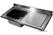 Spoeltafelblad | 1 Links | 140 x 70cm | Combisteel | 7013.1140 2