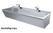 RVS Wasbak Dubbel 1200x425x165mm, CombiSteel 7013.1220 2