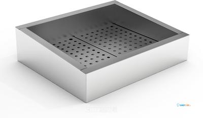 Crushed Ice Bak 2/1 Gn Schuin Rvs Aisi 304 Afvoer Aan De Bedieningszijde | Combisteel | 7013.2785 1