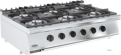 Combisteel Base 700 Gaskooktafel 6 Br. Tafelmodel | 7178.0210 1