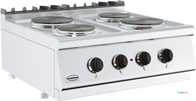 Combisteel Base 700 Kooktafel Elektrisch 4 Pl. Tafelmodel | 7178.0220 1