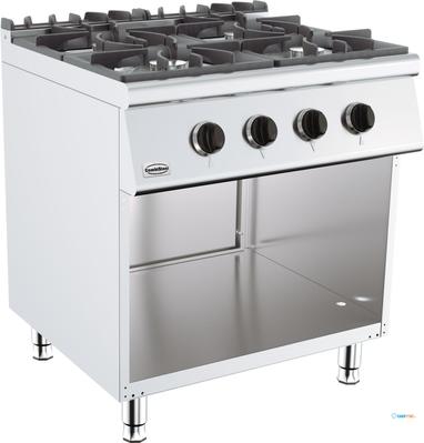 Combisteel Base 700 Gaskooktafel 4 Br. | 7178.0405 1