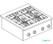 Gas Kookunit 4 Br. 14Kw | Combisteel | 7266.0020 1
