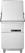 Vaatwasser Doorschuif 50x50cm | 720 Dp met Afvoerpomp | Standard Line | CombiSteel 7280.0046 1