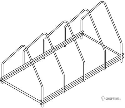 Rvs Dienbladenkorf 4 | Combisteel | 7280.0120 1