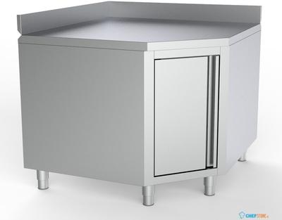 Werktafel Hoek Met Deur En Rand 1000/1000 Voor 600mm Tafels, combisteel 7333.0290 1