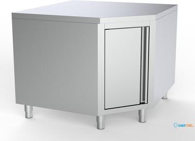 Werktafel Hoek Met Deur 1000/1000 Voor 700mm Tafels, combisteel 7333.0292 1