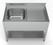 700 Spoeltafel Bodemschap 1 Links 1200, CombiSteel 7333.0830 2