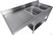 700 SPOELTAFEL BODEM Met UITSP. VAATWASSER DEMONTABEL 2 RECHTS 1600 - Combisteel 7333.1425 3