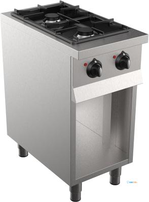 Base 700 Gaskooktafel 2 Br., Combisteel 7333.2000 1